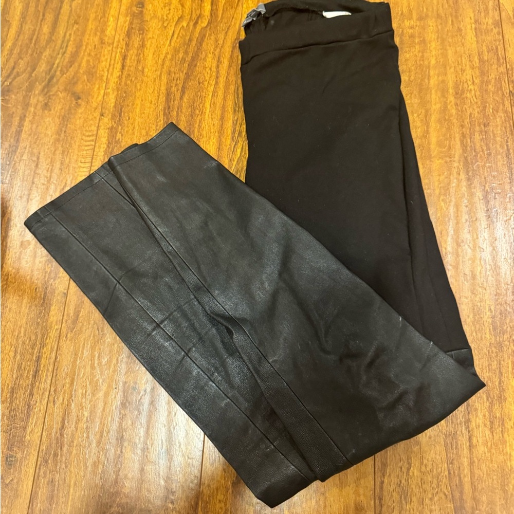 Vince partial leather leggings